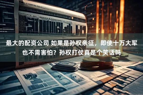 最大的配资公司 如果是孙权亲征，即使十万大军也不需害怕？孙权打仗真是个笑话吗